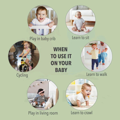 Baby Head Protector - Baby Helmet for Crawling Walking Running - No Bumps and Soft Cushion - Adjustable Protective Cap Infant Baby Safety Headguard - Toddler Helmets 6-12 Months 1-2 Years Old