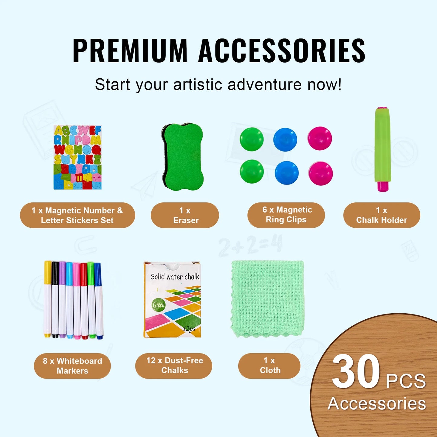 Magnetic Doodle Easel for Little Creators