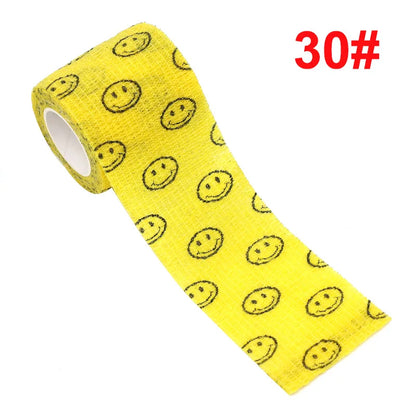 Animal Print Self-Adhesive Wrap for Kids — 2.5 cm / 5 cm (1.9 m roll, stretches to ~4.5 m)