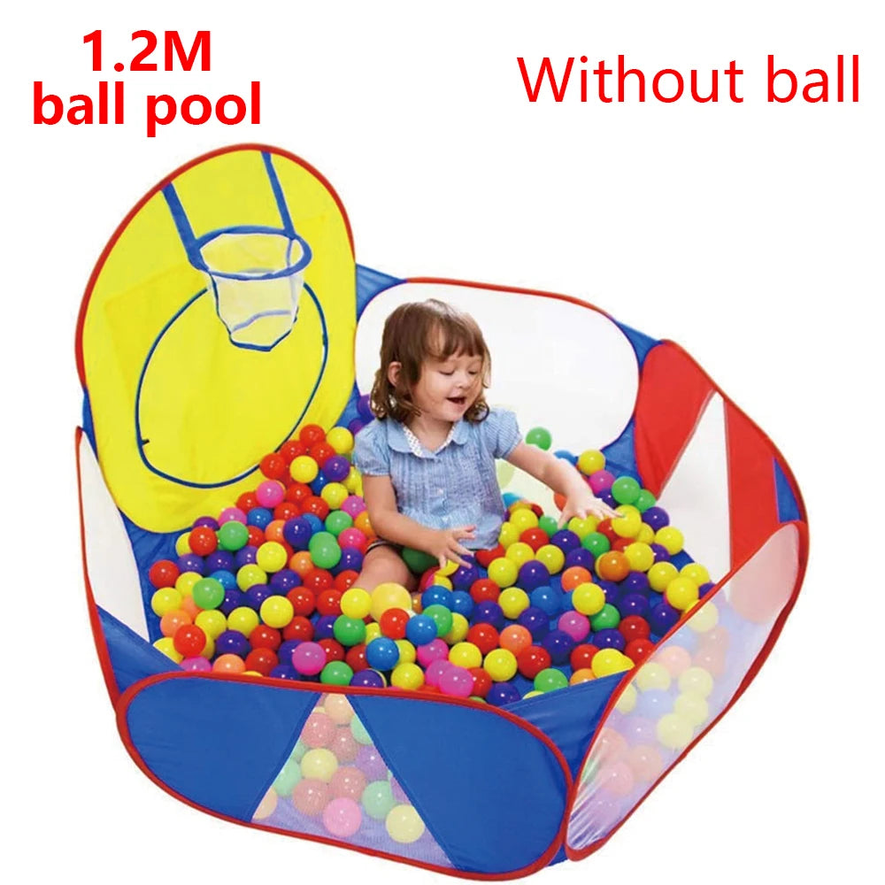 Foldable Kids Ball Pool Play Pen— Indoor/Outdoor (Balls Not Included)