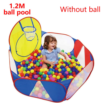 Foldable Kids Ball Pool Play Pen— Indoor/Outdoor (Balls Not Included)