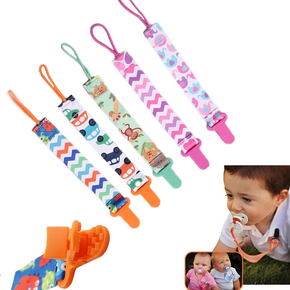 3-Pack Baby Pacifier Clips – Durable Soother Holder & Nipple Chain