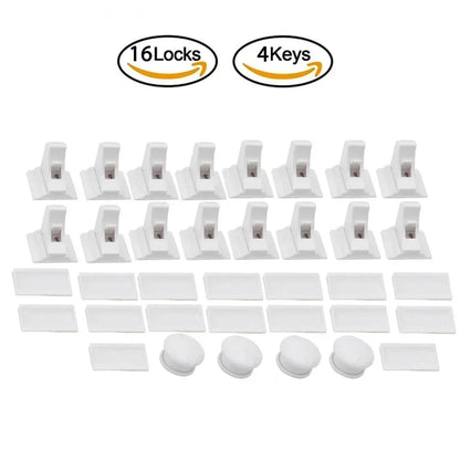 Magnetic Baby Safety Drawer Locks - No Drill Cabinet Protection