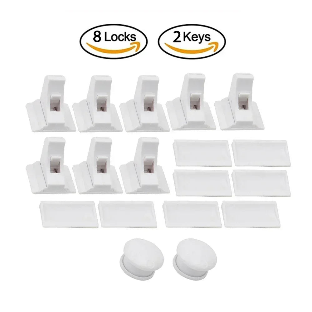Magnetic Baby Safety Drawer Locks - No Drill Cabinet Protection