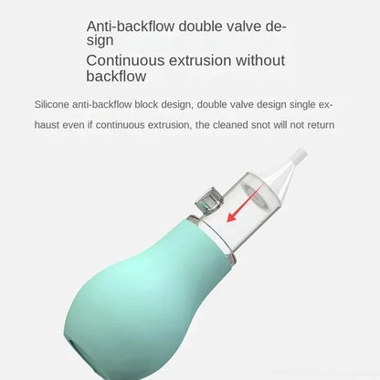 Manual Baby Nasal Aspirator (Syringe/Irrigator) — Soft Silicone Tip
