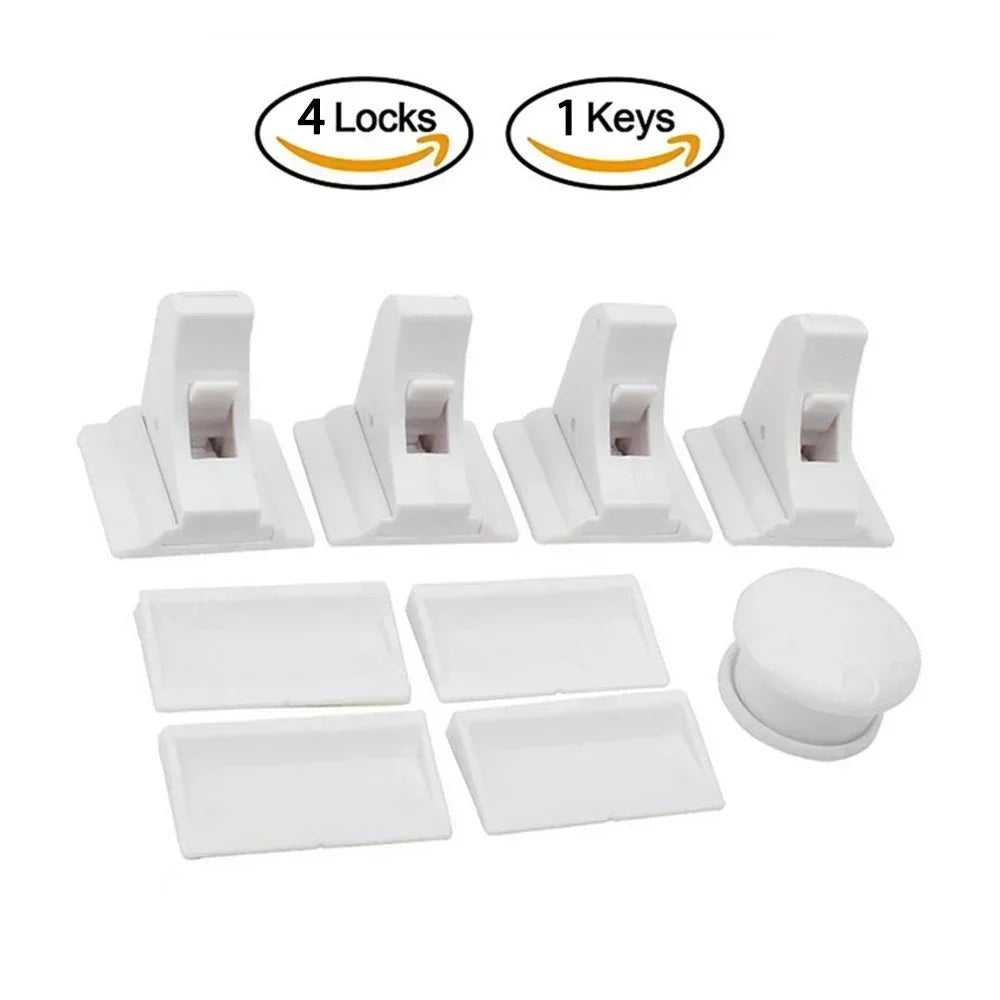 Magnetic Baby Safety Drawer Locks - No Drill Cabinet Protection