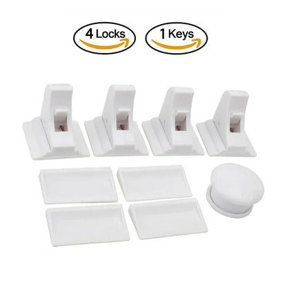 Magnetic Baby Safety Drawer Locks - No Drill Cabinet Protection