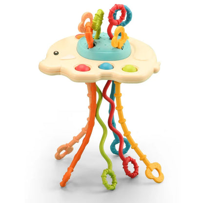 7-in-1 Montessori Baby Toys for 0-3 Years | Sensory Shape Sorter; Pull String Educational Game for Infants and Toddlers