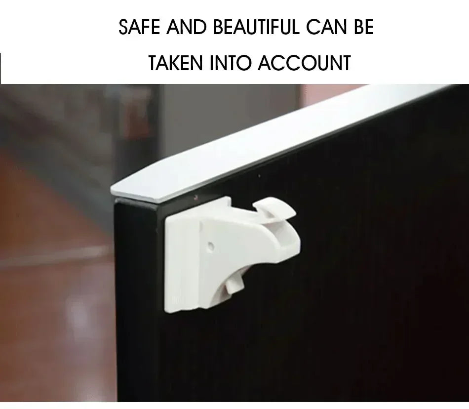 Magnetic Baby Safety Drawer Locks - No Drill Cabinet Protection