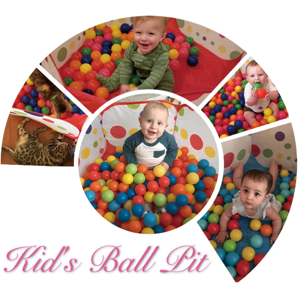 Foldable Kids Ball Pool Play Pen— Indoor/Outdoor (Balls Not Included)