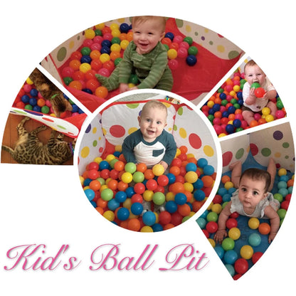 Foldable Kids Ball Pool Play Pen— Indoor/Outdoor (Balls Not Included)