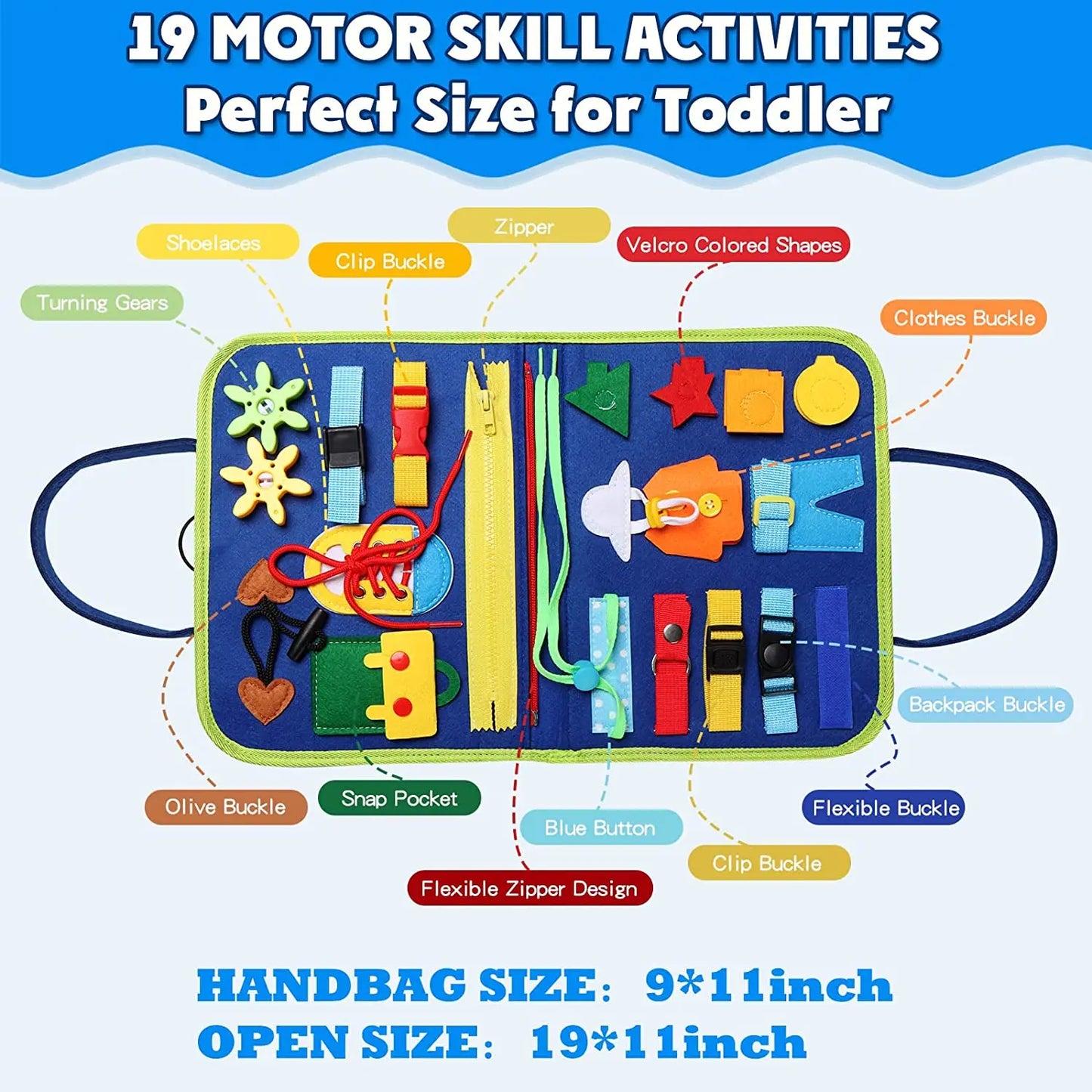Sensory Tactile Math Developmental Education Toy Montessori Busy Board Life Skills Fine Motor Learning Activities Toys for Kids