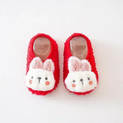 Baby First-Walker Shoes — Anti-Slip, Warm Fabric (Unisex | Sizes S–L)