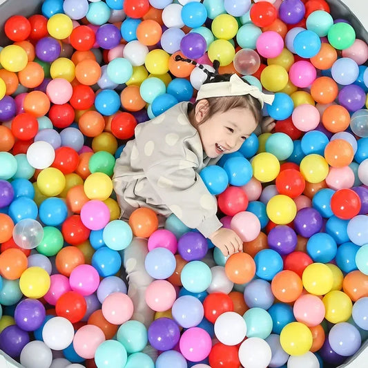 100-Piece Colorful Ball Pit Balls - Safe Plastic Play Balls for Kids