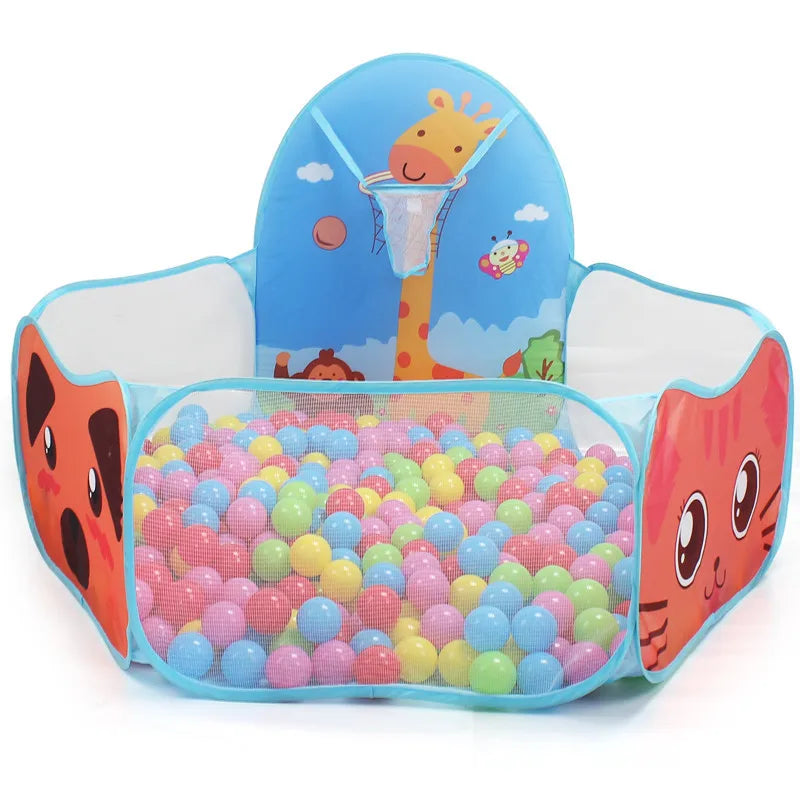 Foldable Kids Ball Pool Play Pen— Indoor/Outdoor (Balls Not Included)