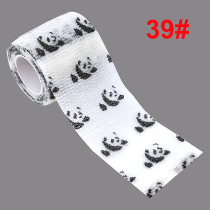 Animal Print Self-Adhesive Wrap for Kids — 2.5 cm / 5 cm (1.9 m roll, stretches to ~4.5 m)