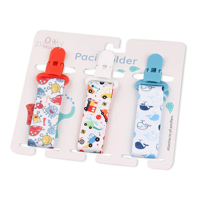 3-Pack Baby Pacifier Clips – Durable Soother Holder & Nipple Chain