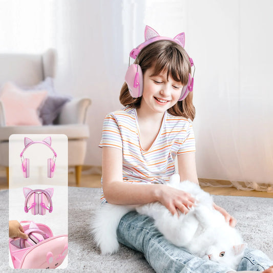 Cute Children Anti-Noise Earmuffs Noise Reduction Headphones