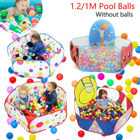 Foldable Kids Ball Pool Play Pen— Indoor/Outdoor (Balls Not Included)