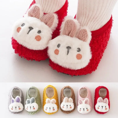 Baby First-Walker Shoes — Anti-Slip, Warm Fabric (Unisex | Sizes S–L)