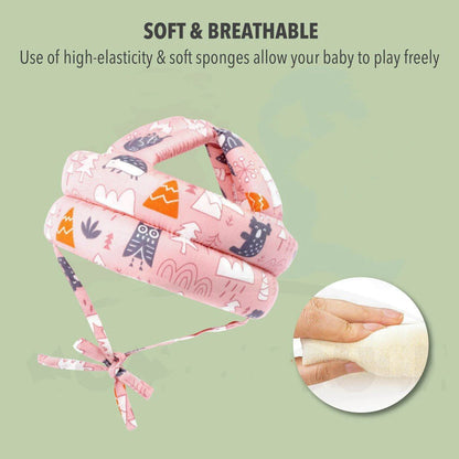 Baby Head Protector - Baby Helmet for Crawling Walking Running - No Bumps and Soft Cushion - Adjustable Protective Cap Infant Baby Safety Headguard - Toddler Helmets 6-12 Months 1-2 Years Old