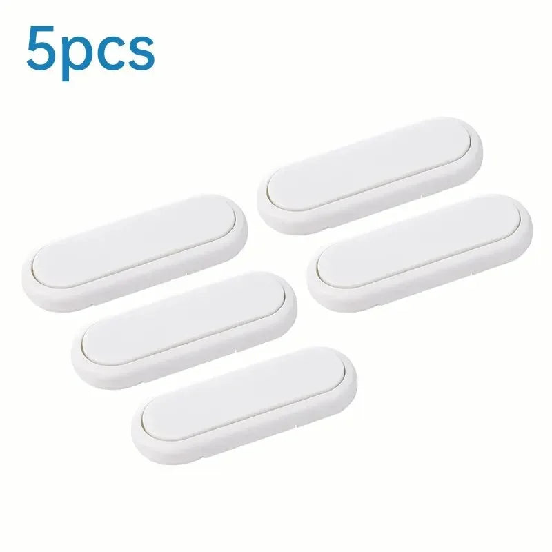 5-Pack Invisible Baby Safety Drawer Latches - Anti-Pinch Protection