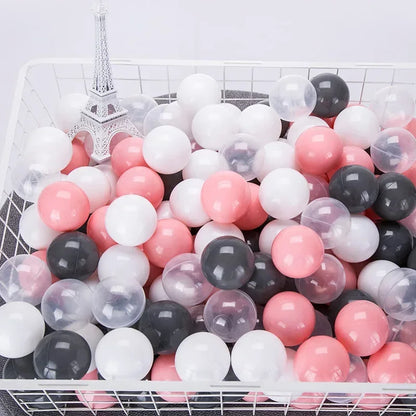 100-Piece Colorful Ball Pit Balls - Safe Plastic Play Balls for Kids