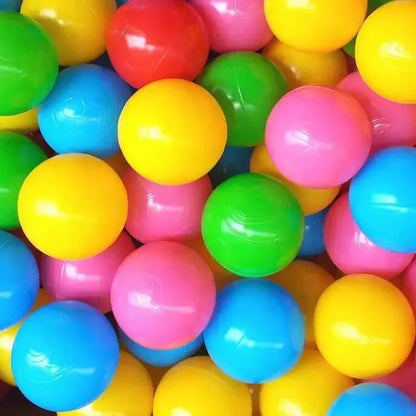 100-Piece Colorful Ball Pit Balls - Safe Plastic Play Balls for Kids