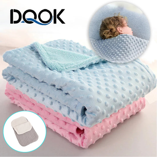 Baby Blanket & Swaddle Set - Thermal Fleece Newborn Bedding