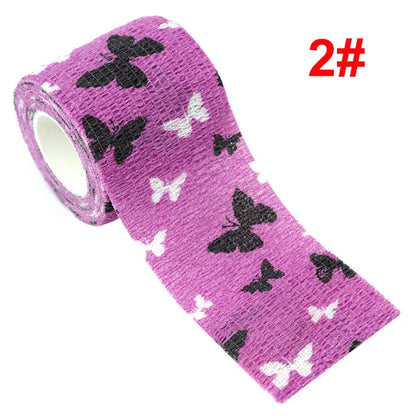 Animal Print Self-Adhesive Wrap for Kids — 2.5 cm / 5 cm (1.9 m roll, stretches to ~4.5 m)