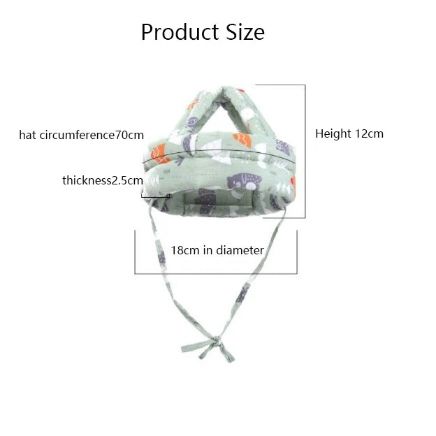 Baby Head Protector - Baby Helmet for Crawling Walking Running - No Bumps and Soft Cushion - Adjustable Protective Cap Infant Baby Safety Headguard - Toddler Helmets 6-12 Months 1-2 Years Old