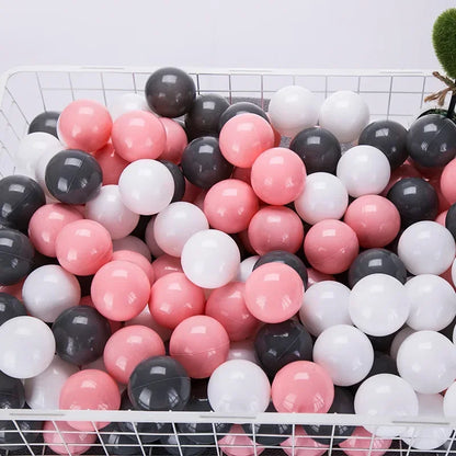 100-Piece Colorful Ball Pit Balls - Safe Plastic Play Balls for Kids