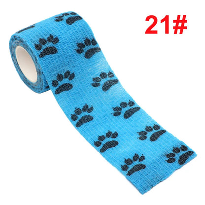 Animal Print Self-Adhesive Wrap for Kids — 2.5 cm / 5 cm (1.9 m roll, stretches to ~4.5 m)