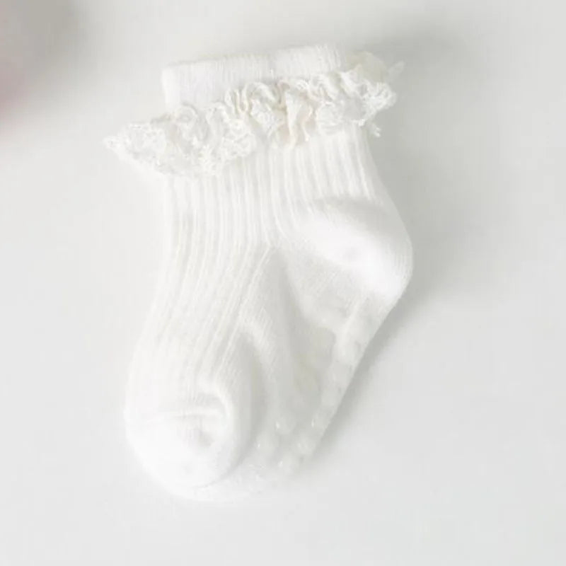 4 Pair new baby children's non-slip autumn winter cotton socks