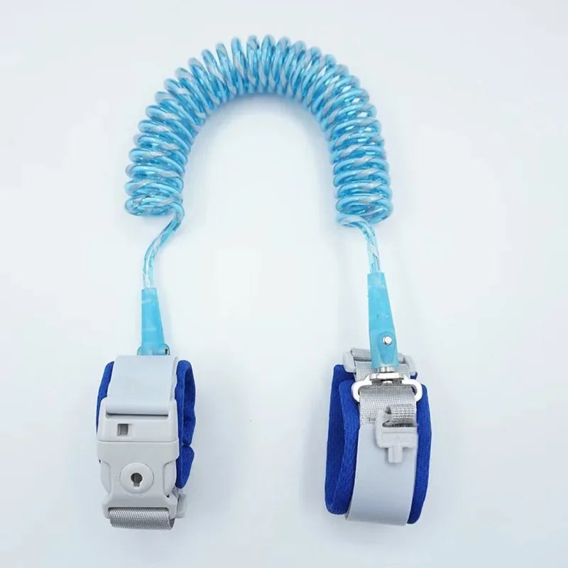 Children’s Anti-Lost Safety Rope – Adjustable Baby Walking Wristband with Metal Chain