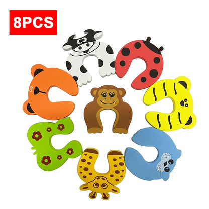 8-Pack Door Finger Pinch Guards - EVA Foam Safety Stoppers