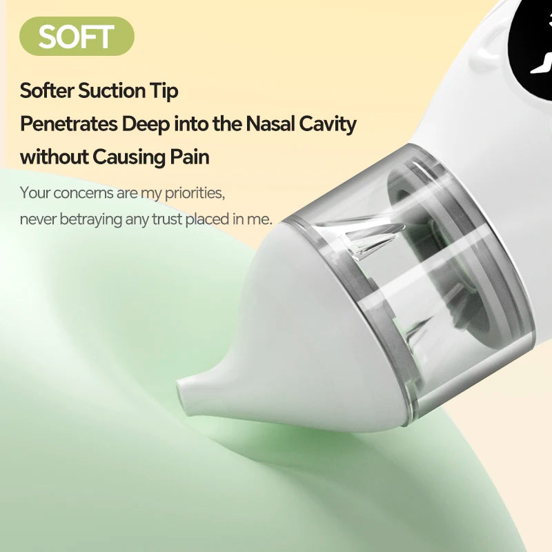 Electric Baby Nasal Aspirator (Rechargeable) — 9 Levels, Anti-Backwash