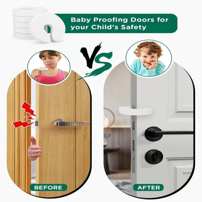 6-Pack Soft Foam Door Finger Guards - Baby Safety Protection
