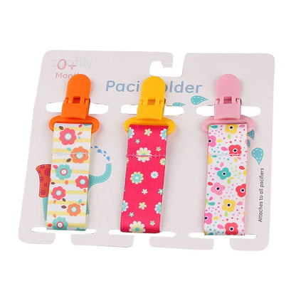 3-Pack Baby Pacifier Clips – Durable Soother Holder & Nipple Chain