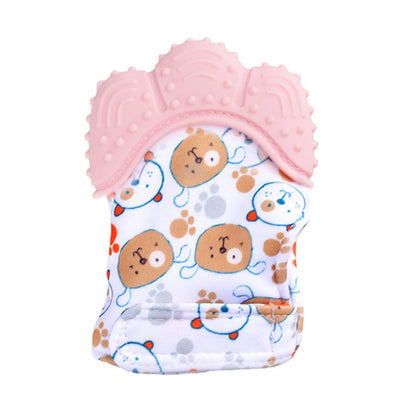 Baby Teether Cartoon Printed Children'S Gloves For Children And Babies Teethers Anti Eating Hand Teething Chewing Toy Baby Stuff