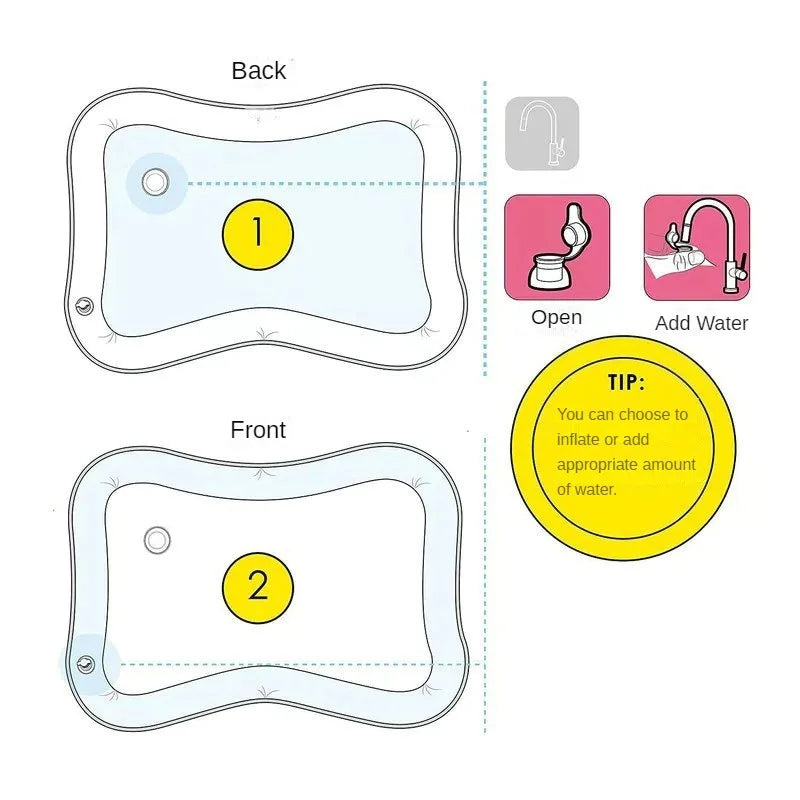 Baby Inflatable Water Play Mat – Fun Sensory Cushion for Infants & Toddlers