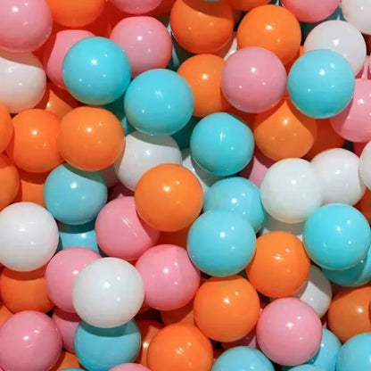 100-Piece Colorful Ball Pit Balls - Safe Plastic Play Balls for Kids