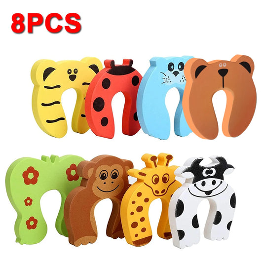8-Pack Door Finger Pinch Guards - EVA Foam Safety Stoppers