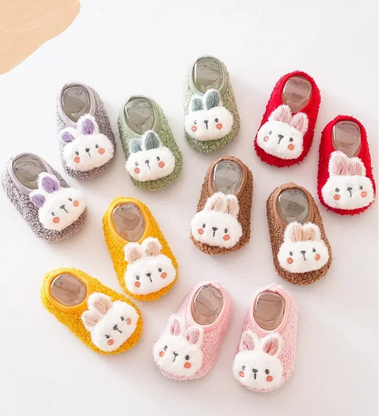 Baby First-Walker Shoes — Anti-Slip, Warm Fabric (Unisex | Sizes S–L)