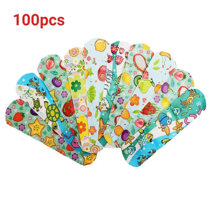 Kids Cute Cartoon Bandages Flexible Adhesive Animal Fruit and Happy Strips