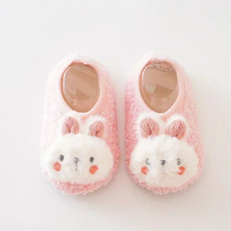 Baby First-Walker Shoes — Anti-Slip, Warm Fabric (Unisex | Sizes S–L)