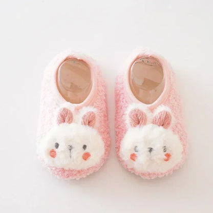 Baby First-Walker Shoes — Anti-Slip, Warm Fabric (Unisex | Sizes S–L)
