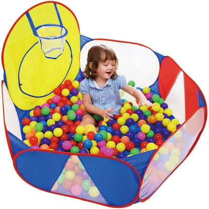 Foldable Kids Ball Pool Play Pen— Indoor/Outdoor (Balls Not Included)