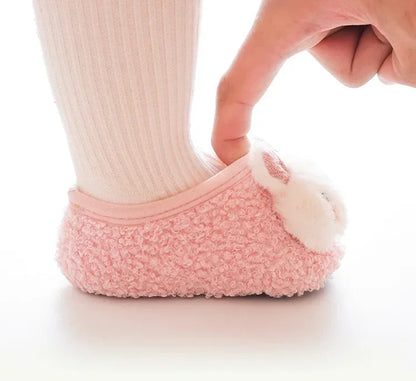 Baby First-Walker Shoes — Anti-Slip, Warm Fabric (Unisex | Sizes S–L)
