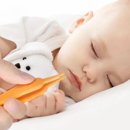 Baby Nasal Cleaning Tweezers — Rounded Tip, Anti-Slip Grip (1 pc)